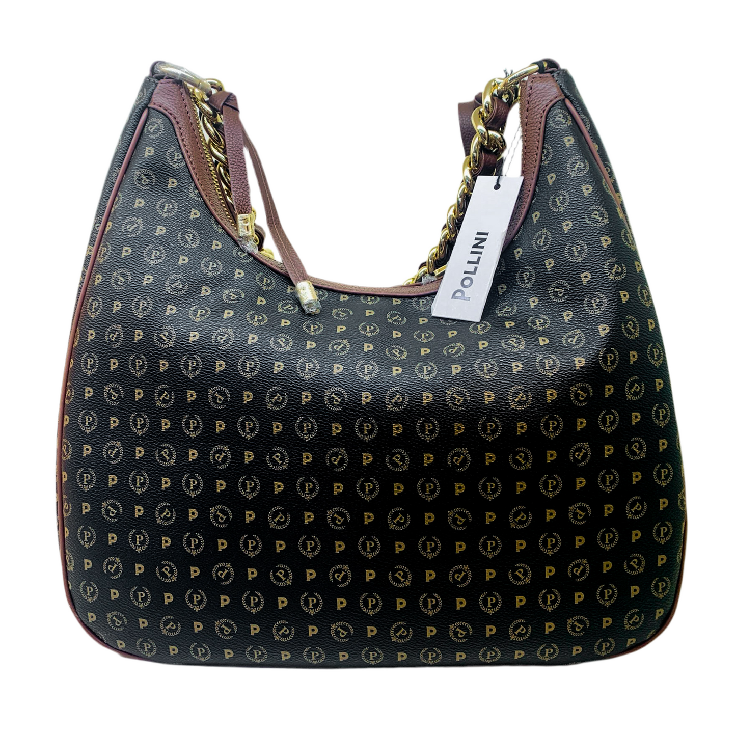 BORSA NERA STAMPA MONOGRAMMA - La Maga Circe