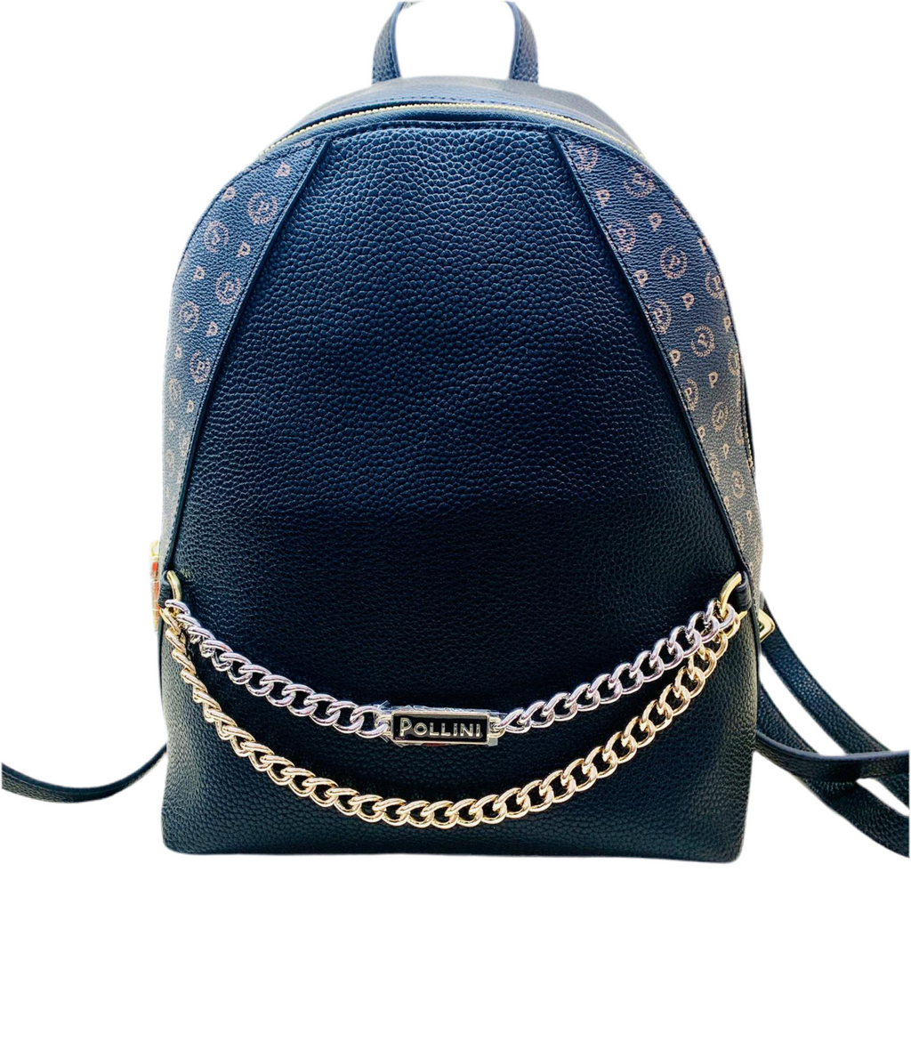 ZAINO NERO DETTAGLIO MONOGRAMMA - La Maga Circe