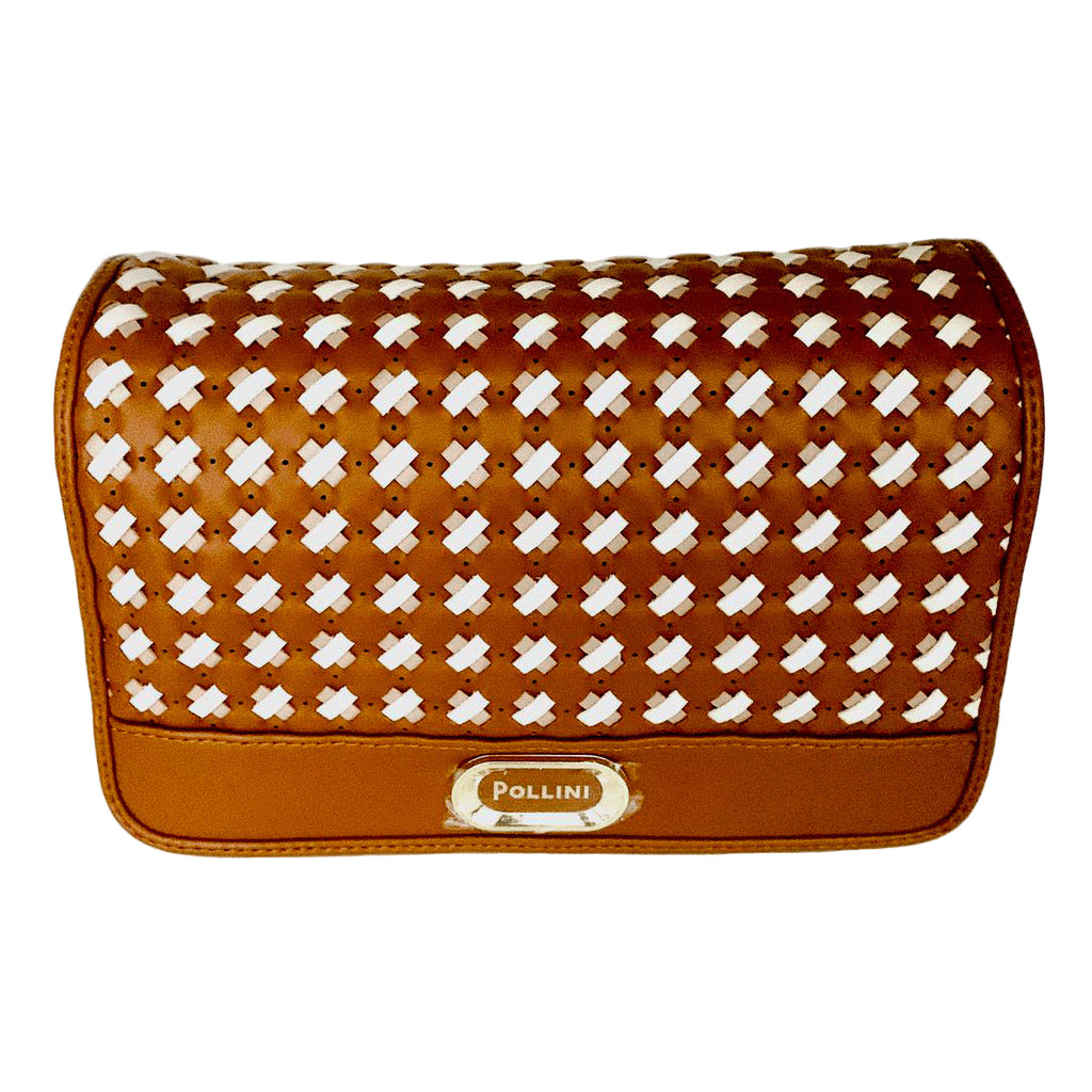 BORSETTA INTRECCIO CUOIO