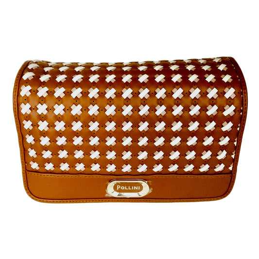 BORSETTA INTRECCIO CUOIO