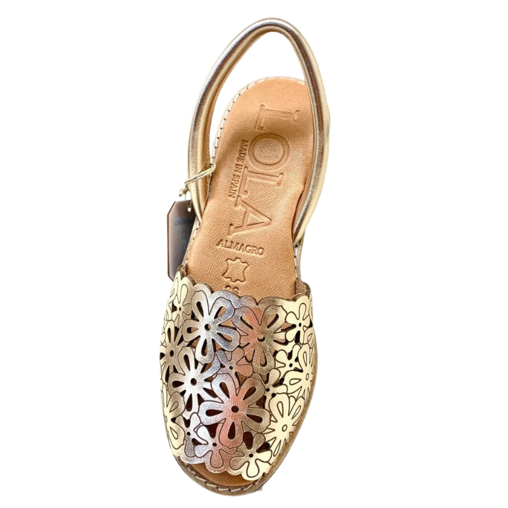 SANDALO TRAFORATO PLATINO MENORQUINA BINIBECA