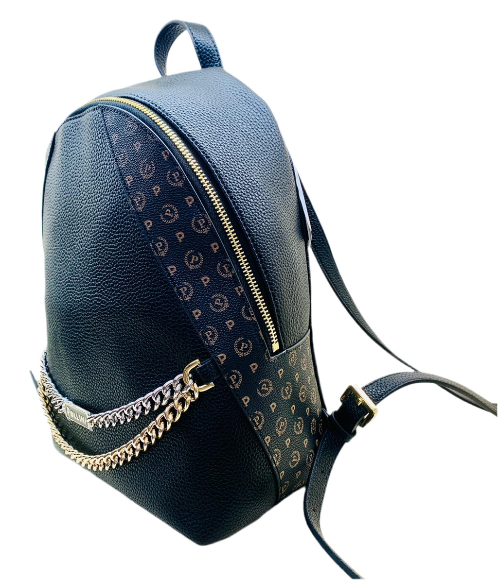 ZAINO NERO DETTAGLIO MONOGRAMMA - La Maga Circe