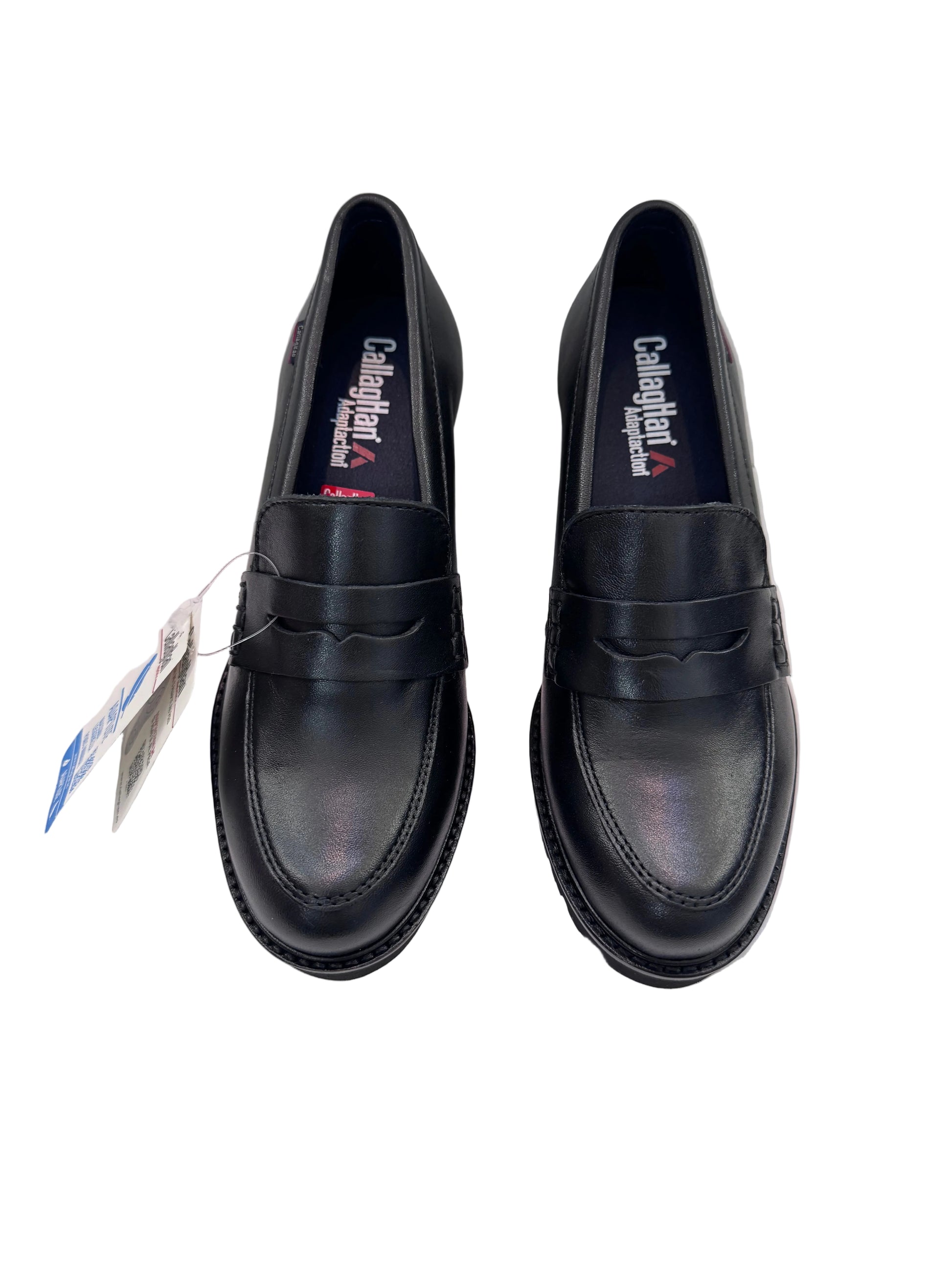 Mocassino in pelle con tacco