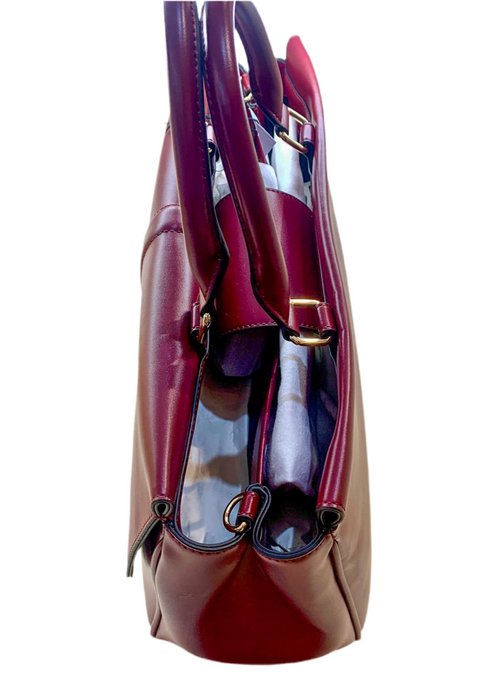 BORSA BORDEAUX DUE MANICI - La Maga Circe