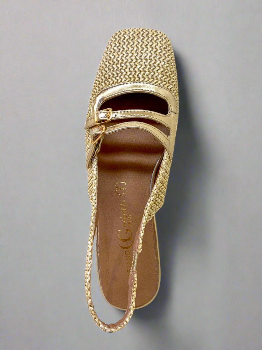 SANDALO DORATO CON FIBIA REGOLABILE LA MAGA CIRCE - La Maga Circe