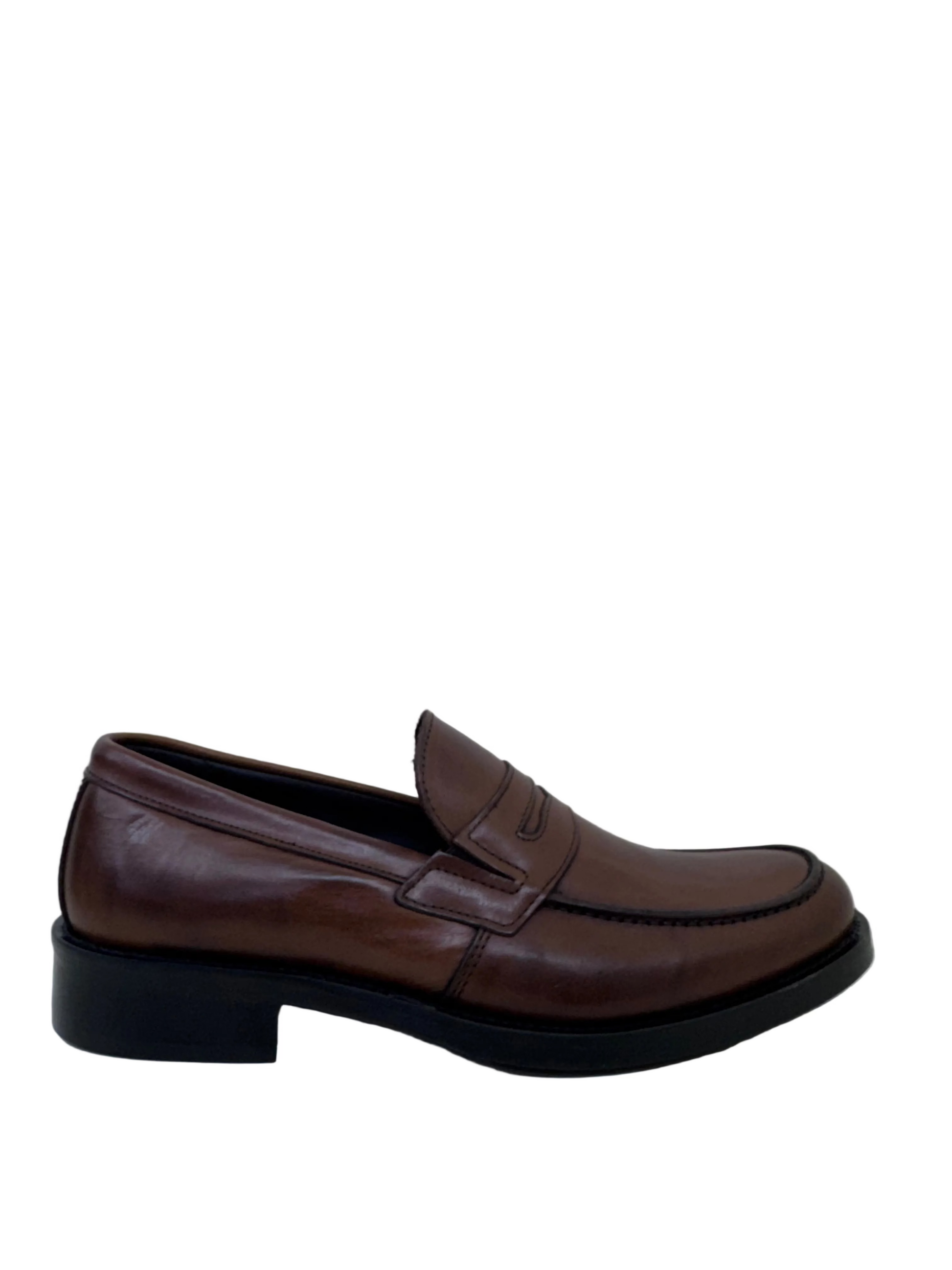 MOCASSINO IN PELLE CUOIO