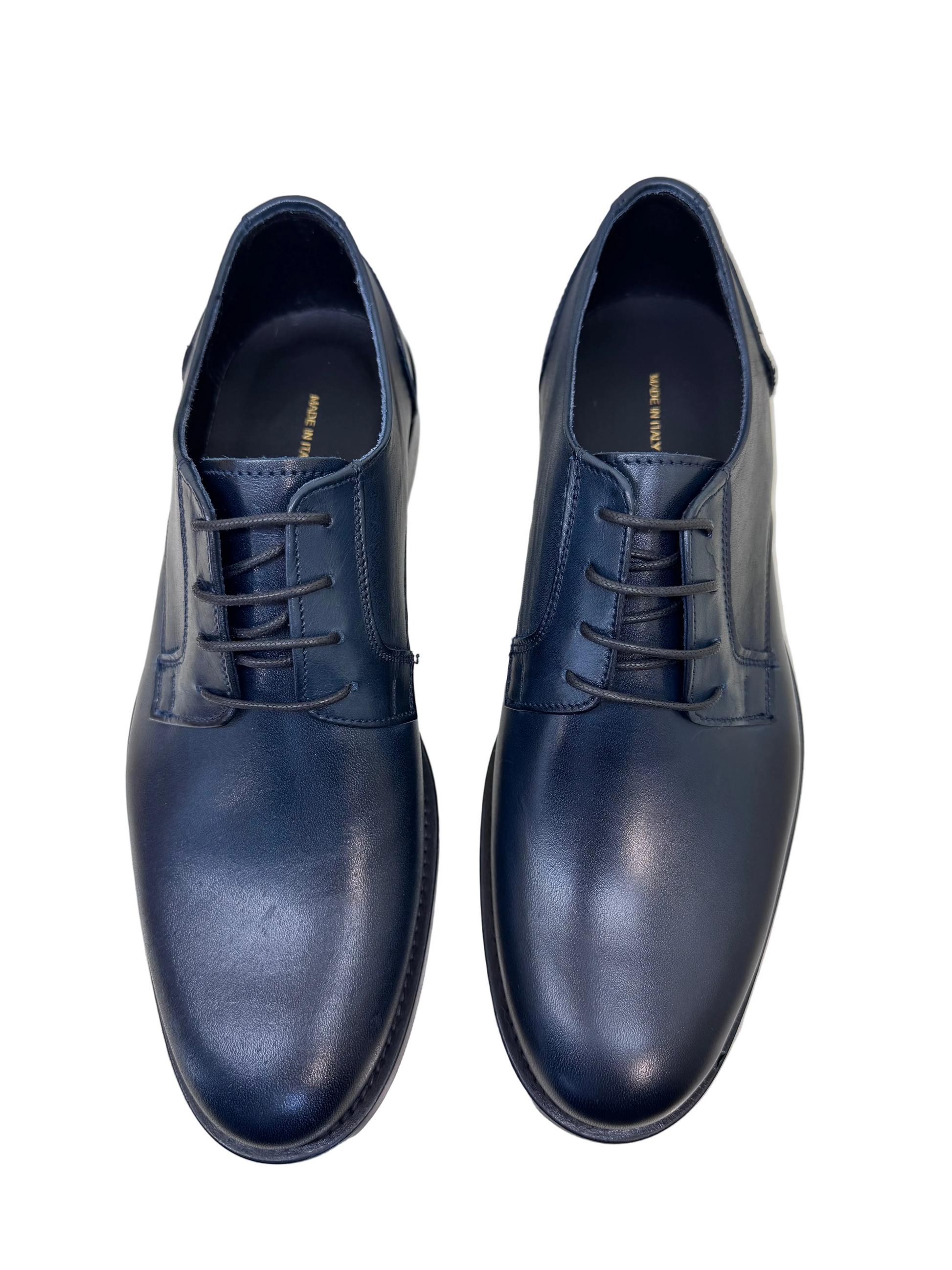 OXFORD IN PELLE BLU