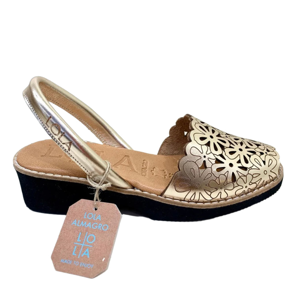 SANDALO TRAFORATO PLATINO MENORQUINA BINIBECA